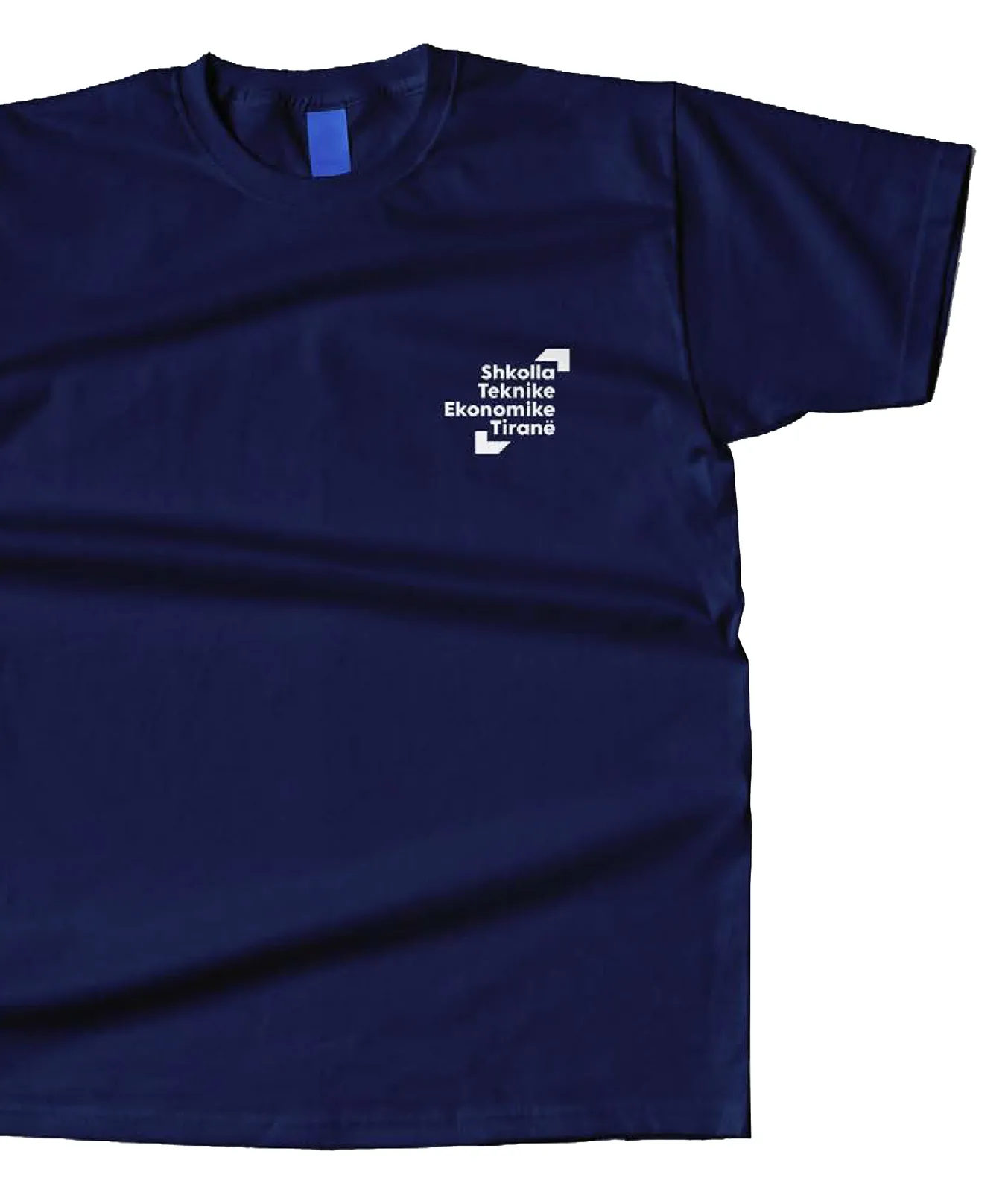A navy T-shirt with the logo